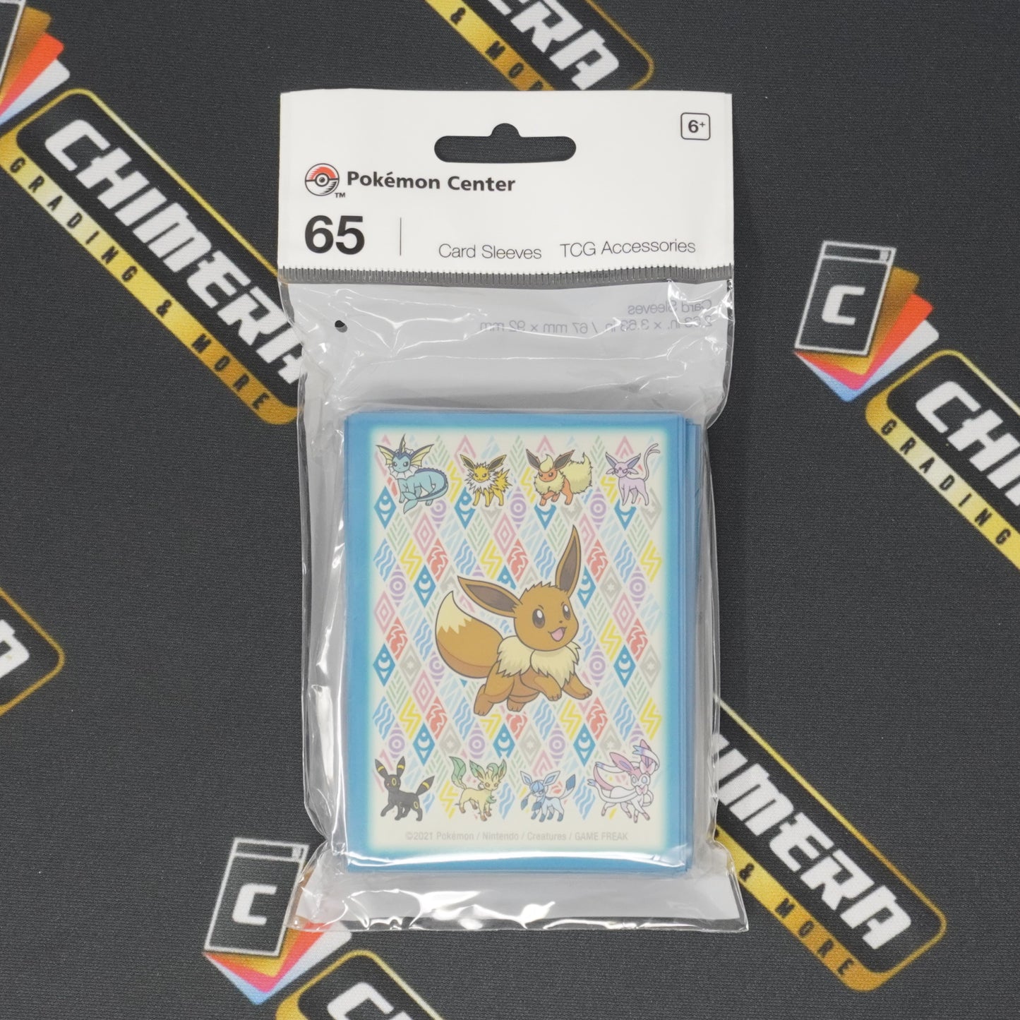 Pokemon "Prismatic Eevee" Pokemon Center Exclusive Sleeves
