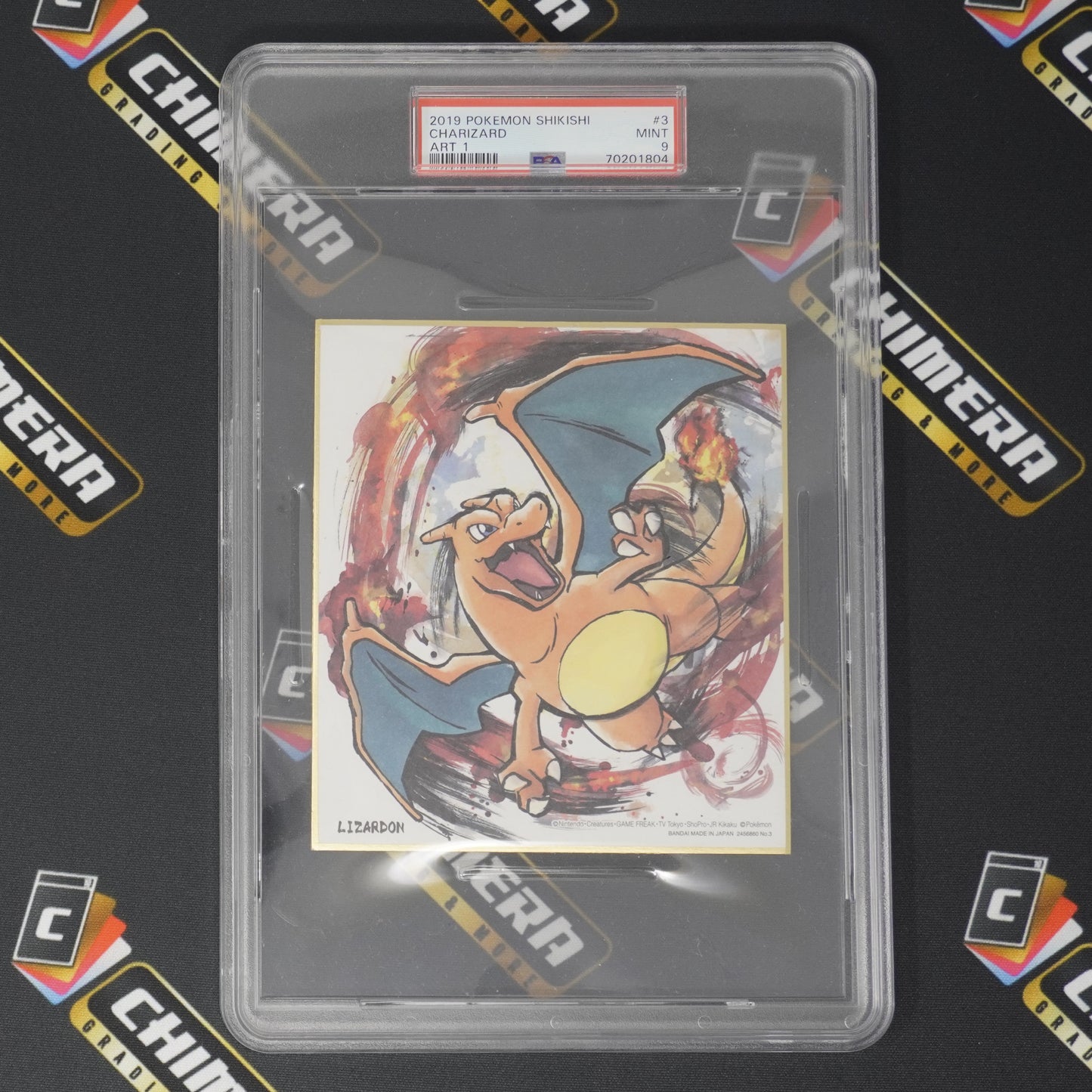 Shikishi Pokemon "Charizard" Art 1 #3 PSA 9