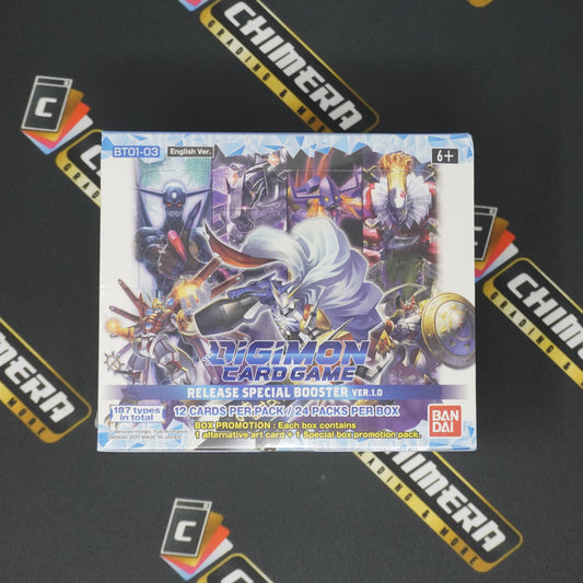 release special booster ver 1.0 booster box Digimon TCG 2.5 (BT19-20) (24 Packs) : Buy Online at Best Price in KSA such as Mihawk from OP01 and Doflamingo from OP04 Digimon Special Limited Set