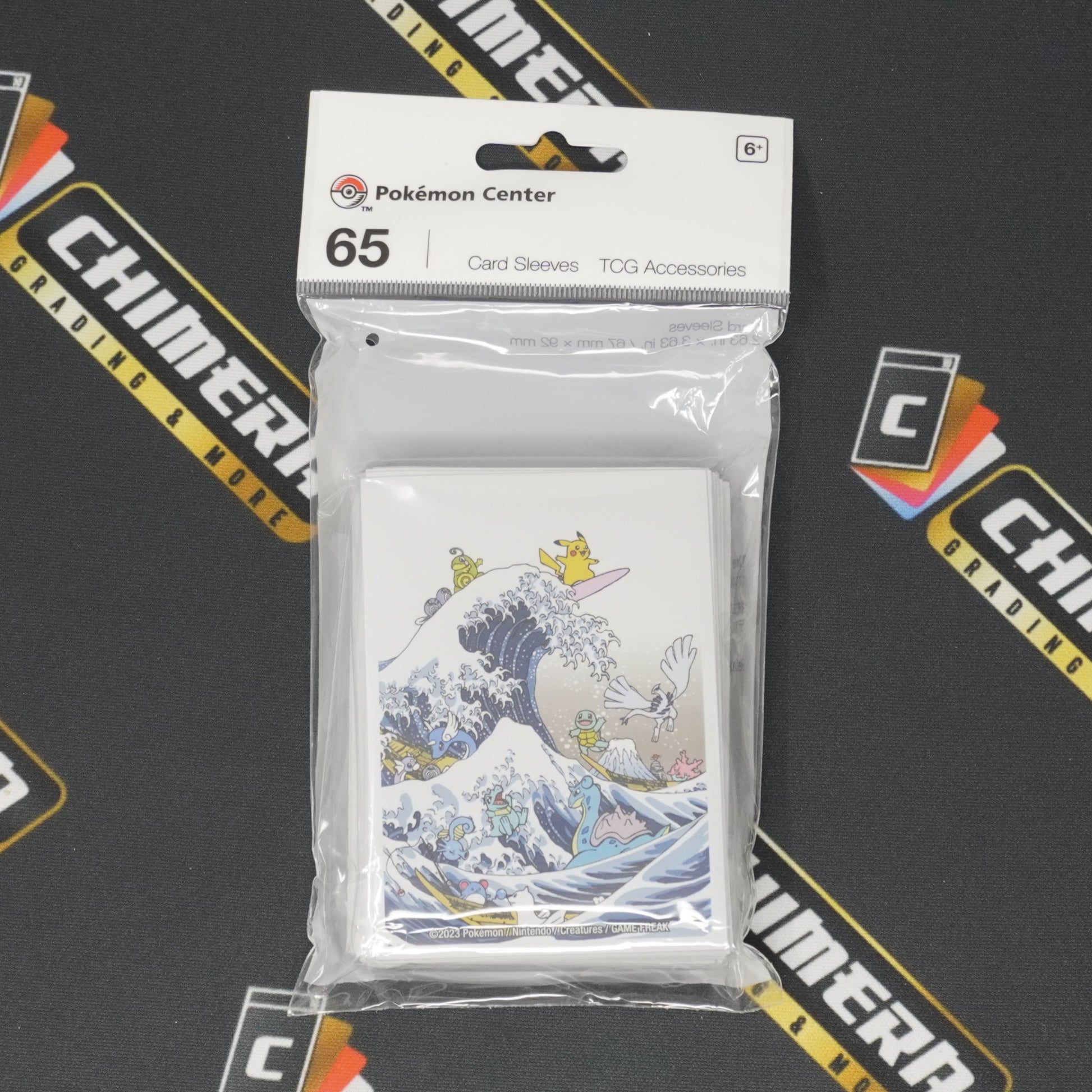 great wave pikachu & friends card sleeves Pokemon "Great Wave Pikachu & Friends" Pokemon Center Exclusive Sleeve – Chimera
