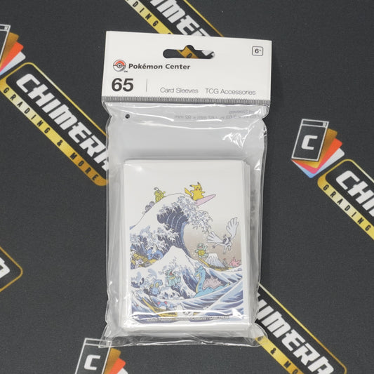 Pokemon "Great Wave Pikachu & Friends" Pokemon Center Exclusive Sleeves